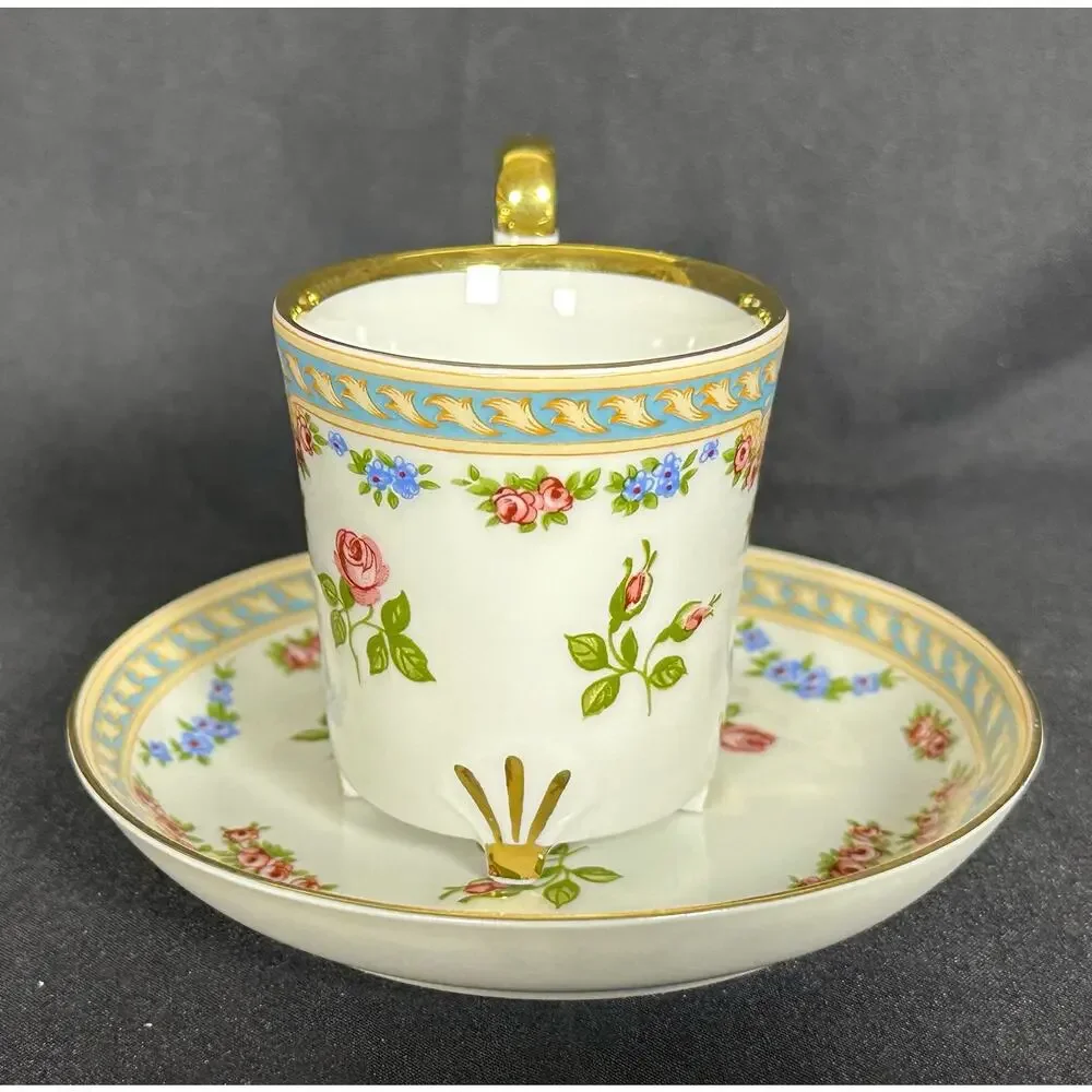 The Danbury Mint BAREATHER WALDSASSEN Demitasse Cup & Saucer Bavaria Germany